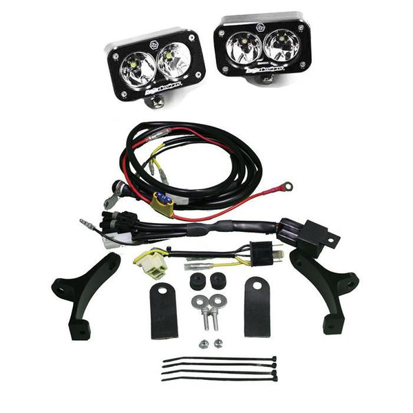 Motorcycle Headlight A/C LED Race Light Black Squadron Pro Baja Designs