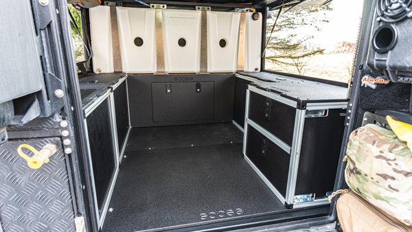 Alu-Cab Canopy Camper V2 - Toyota Tacoma 2005-Present 2nd & 3rd Gen. - Rear Double Drawer Module - 6' Bed