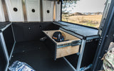 Alu-Cab Canopy Camper V2 - Toyota Tacoma 2005-Present 2nd & 3rd Gen. - Rear Double Drawer Module - 6' Bed