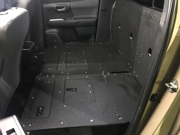 Toyota Tacoma 2005-Present 2nd and 3rd Gen Double Cab - Second Row Seat Delete Plate System