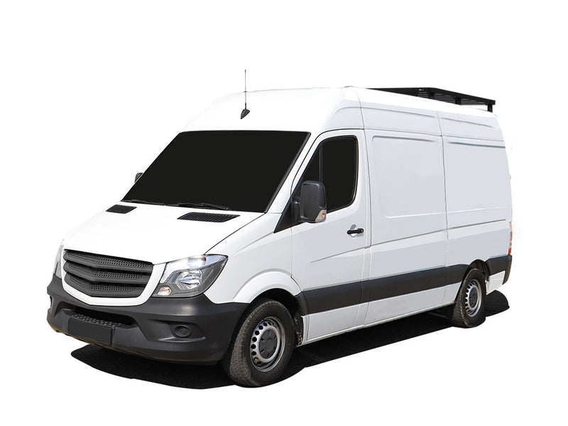 Mercedes Benz Sprinter 128in/144in/170in / L1/L2/L3 / SWB/MWB/LWB Wheelbase w/o OEM Tracks (2006-Current) Slimline II 1/4 Roof Rack Kit / Tall