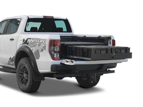 Ford Ranger Wildtrak / Raptor (2014-Current) w/Drop-In Bed Liner Wolf Pack Drawer Kit